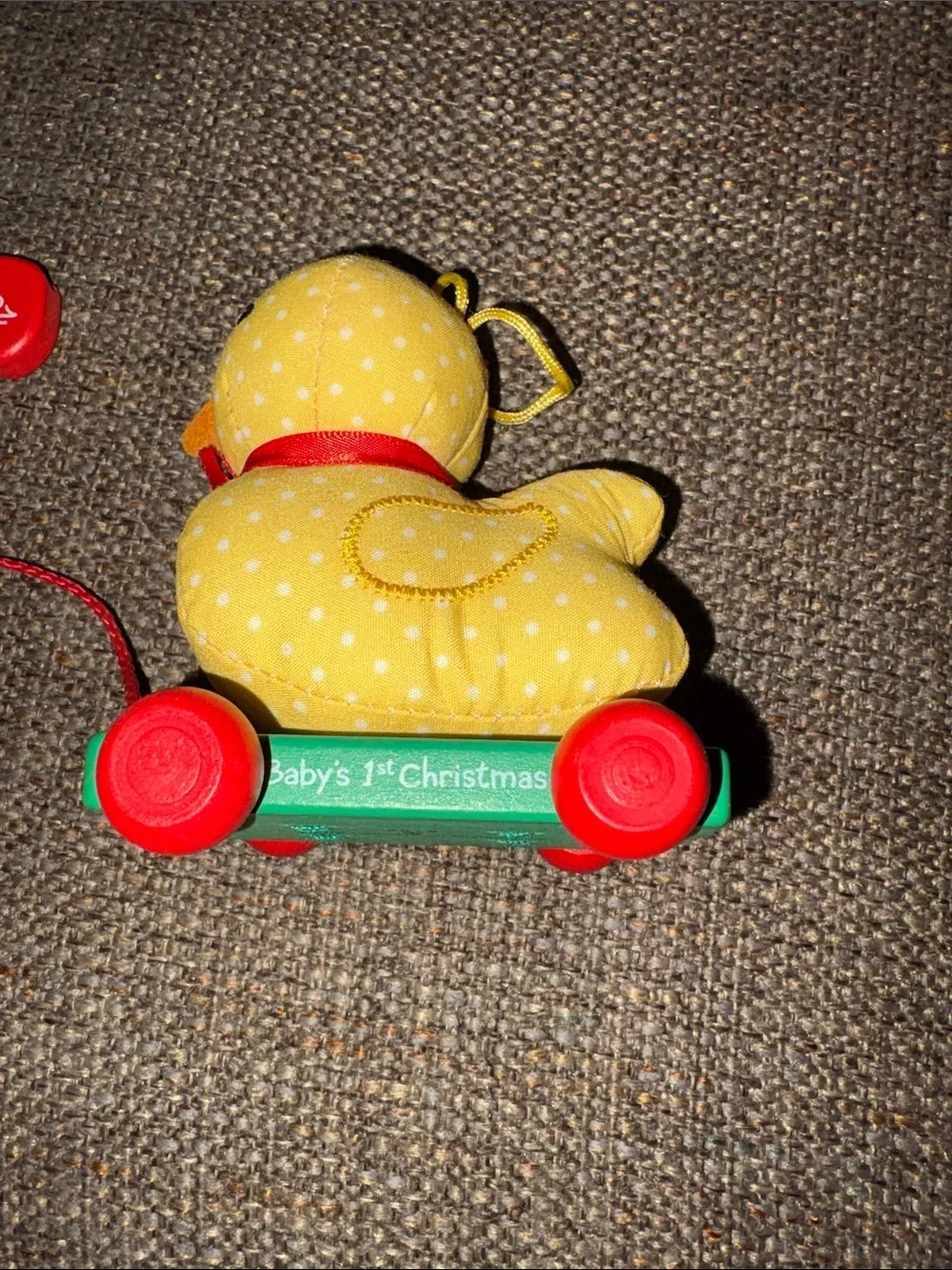 Retired Hallmark 2018 Yellow Polka Dot Duck Babies 1st Christmas BNWT